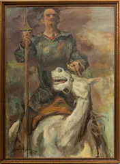 Marshall Goodman, Untitled, Oil on Canvas Ca. 1971, "Don Quixote"
