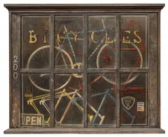 Trompe L'œil by Robert Meredith, Oil on Canvas "The Bicycle Shop", offered May 2024