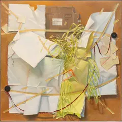 Trompe-l'œil by Richard Yoder, Oil on Board, offered May 2024