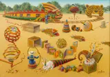 Yan Macs, Untitled, Acrylic on Canvas, 1979, "Travels of Rabbit White"
