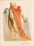 Untitled by Salvador Dalí, Woodcut Engraving on Paper 1963, "Purgatory Canto 5, from Divine Comedy", offered May 2024