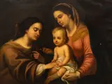Bartolomé Esteban Murillo, Untitled, Oil on Canvas Ca. Early 19th C., "The Mystic Marriage of St. Catherine"