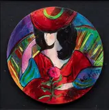 Linda LeKinff, Untitled, Oil on Canvas Ca. 2000, "Agathe a Ostende"