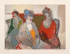 Untitled by Itzchak Tarkay, Offset Lithograph with Serigraph Highlights, "The Aristocrats", offered May 2024