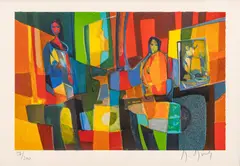 Untitled by Marcel Mouly, Lithograph in Colors on Wove Paper "Magie De La Luminere", offered May 2024
