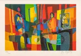 Marcel Mouly, Untitled, Lithograph in Colors on Wove Paper "Magie De La Luminere"