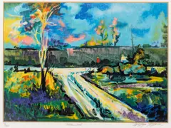 William Tolliver, Untitled, Serigraph 1996, "Ketchin Fish"