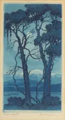 F. Leslie Thompson, Untitled, Woodblock Print on Paper, "Moonlight"