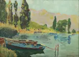 Untitled by Charles Herbert Woodbury, Oil on Canvasboard, offered Apr 2024