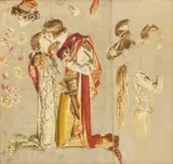 J. C. Leyendecker, Untitled, Oil And Graphite on Canvas, Study for the Saturday Evening Post Cover
