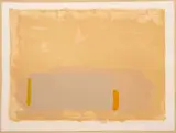 John Hoyland, Untitled, Lithograph in Colors on Wove Paper, 1971, "Ochre"