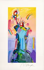 Untitled by Peter Max, Serigraph in Color on Wove Paper, Ca. 2015, "Statue of Liberty", offered Apr 2024