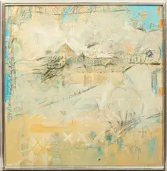 Robert Knipschild, Untitled, Oil on Canvas, 1974, "The Building of the Great Pyramid II"