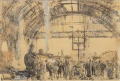 Hand Enhanced by Sir Frank Brangwyn, Etching on Paper, offered Apr 2024