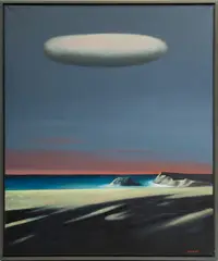 Liang Wei, Untitled, Oil on Canvas, "A Seasonal Sunset"