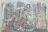 Untitled by Evelyn Brackett Raskin, Watercolor And Gouache on Watercolor Board Ca. 1964-1975, "Untitled", offered Apr 2024
