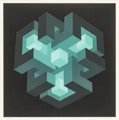 Brian Halsey, Untitled, Serigraph in Colors on Wove Paper "Triune"