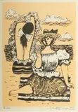 Fletcher Martin, Untitled, Lithograph on Paper, Ca. 1966, "Sun Woman #2"