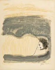 Untitled by Ben Shahn, Lithograph on Arches Paper, Ca. 1968, "To Childhood Illness", offered Apr 2024