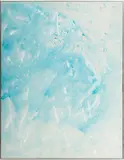 Jack Faxon, Untitled, Acrylic on Masonitem "Abstract in Light Blue And White"