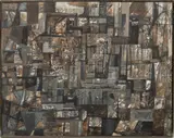 Jack Faxon, Untitled, Acrylic on Masonite "Abstract"