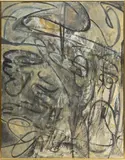 Jack Faxon, Untitled, Acrylic on Masonite "Abstract"