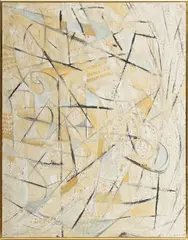 Untitled by Jack Faxon, Acrylic on Masonite "Abstract", offered Apr 2024
