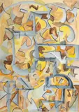 Jack Faxon, Abstract, Watercolor