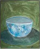 Jack Faxon, Untitled, Acrylic on Masonite "Still Life"