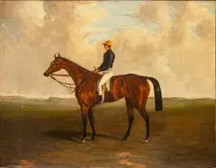 Abraham Cooper, Untitled, Oil on Canvas, Ca. 1840s, "Deception, Winner of the Oaks"