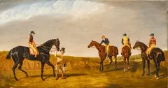 John Frederick Herring, Sr., Untitled, Oil on Canvas Ca. 1840, "The Doncaster Gold Cup"