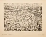 James Ensor, Untitled, Etching on Simili Japon 1895, Bataille Des Éperons D'or (Battle of the Golden Spurs)