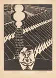 Frans Masereel, Untitled, Woodcut on Paper 1922, "The Upstart (Le Parvenu)"
