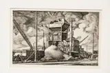 Armin Landeck, Untitled, Engraving on Paper 1941, "East River Construction"