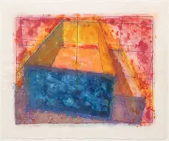 Ronald Davis, Untitled, Aquatint with Etching And Drypoint on Paper 1975, "Big Open Box"