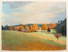Larry Horowitz, Untitled, Pastel on Paper "Landscape (Fall)"