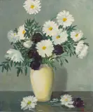 Karl Larsen, Untitled, Oil on Canvas "Floral Still Life"
