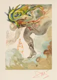 Untitled by Salvador Dalí, Woodcut on Paper, "The Giants, from the Divine Comedy", offered Mar 2024