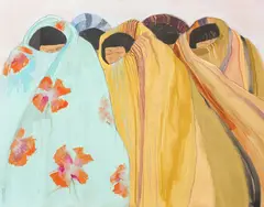 Dolona Roberts, Untitled, Pastel on Paper, Ca. 1987, "Waiting for a Ride"