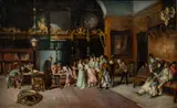 Untitled by Mariano Fortuny Marsal, Oil on Canvas Mounted to Board, Ca. Late 19th C., "The Spanish Wedding", offered Mar 2024