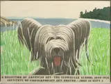 Alex Katz, Untitled, Silkscreen in Colors on Paper 1976, "Dog at Duck Trap Exhibition Poster"