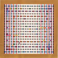 Untitled by Yaacov Agam, Screenprint in Colors on Wove Paper, Ca. 1980, Multi-Mag Rhythm (gold), 135/180, offered Mar 2024