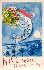 Lithographic by Marc Chagall, Poster 1962, offered Mar 2024