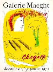 Lithographic by Marc Chagall, Poster in Colors 1969, offered Mar 2024