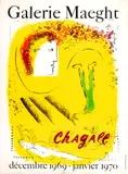 Lithographic by Marc Chagall, Poster in Colors 1969, offered Mar 2024