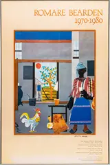 Untitled by Romare Bearden, Offset Lithographic Poster Ca. 1970-80, "Morning of the Rooster (Mint Museum)", offered Mar 2024