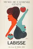 Félix Labisse, Untitled, Offset Lithographic Poster in Colors, 1972, Musée De L'Athenée Geneva