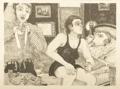Untitled by Stephen Goodfellow, Graphite on Paper Ca. 1982, "Motel", offered Mar 2024