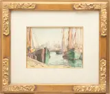 Untitled by Richard Haley Lever, Watercolor on Paper, "Gloucester", offered Mar 2024