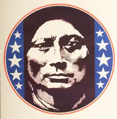 Jerry Wilkerson, Untitled, Silkscreen on Paper, Ca. 1972, "Buffalo Head", #75/150
